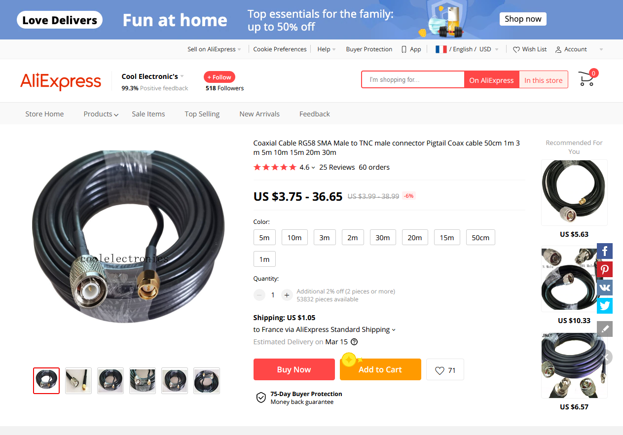 Coaxial Cable RG58 SMA Male to TNC male connector.png